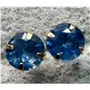 Image 1 : 14K GENUINE BLUE SAPPHIRE (0.6CT) EARRINGS SUGGESTED RETAIL VALUE $600