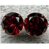 Image 1 : 14K GARNET (2.06CT) EARRING SUGGESTED RETAIL VALUE $600