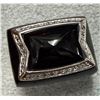 Image 1 : SILVER (16.8G) BLACK ONYX  RING SUGGESTED RETAIL VALUE $340
