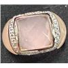 Image 1 : SILVER (11.1G) ROSE QUARTZ RING SUGGESTED RETAIL VALUE $330