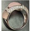 Image 2 : SILVER (11.1G) ROSE QUARTZ RING SUGGESTED RETAIL VALUE $330