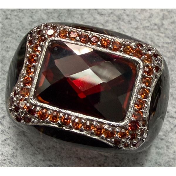 SILVER (14.61G),  CZ RING, SUGGESTED RETAIL VALUE $290