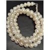 Image 1 : SILVER FRESH WATER PEARL NECKLACE 16" SUGGESTED RETAIL VALUE $200
