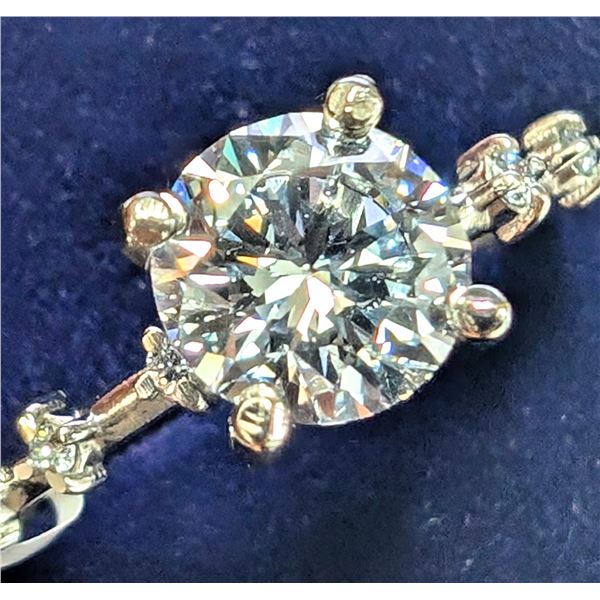 10K (1.85G) LAB DIAMOND (1.25+0.06CT) RING (SIZE6.5) APPRAISED INSURANCE VALUE $2000