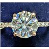 Image 1 : 10K (2.14g) MOISSANITE (1.37CT)RING (SIZE 5.75) APPRAISED INSURANCE VALUE $1665
