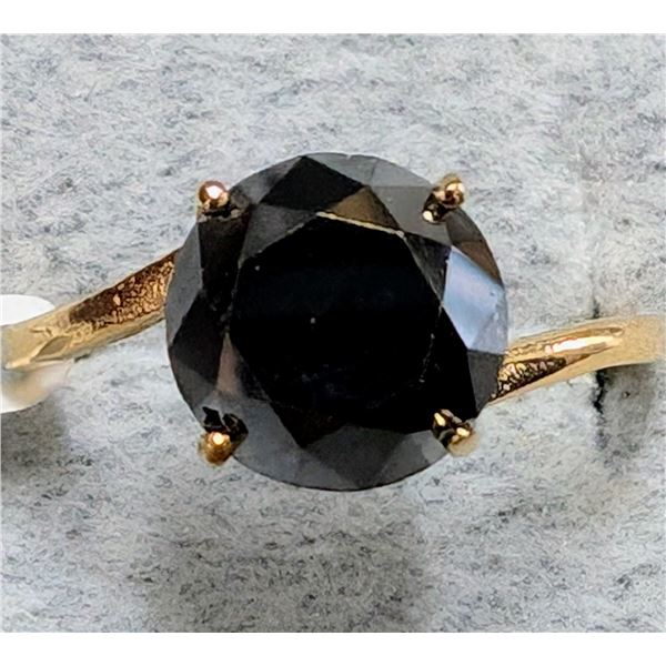 10K (1.72G) BLACK DIAMOND (2.4CT) RING (SIZE 6.5) APPRAISED INSURANCE VALUE $1900