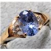 Image 1 : 10K (1.63g) TANZANITE (0.9CT) DIAMOND (0.04CT) RING (SIZE 7) APPRAISED INSURANCE VALUE $1340