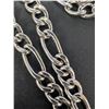 Image 2 : SILVER (9.3G) RHODIUM PLATED HOLLOW CHAIN 24"