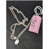 Image 2 : SILVER GENUINE DIAMOND (0.015CT) NECKLACE 16-18"