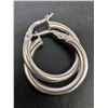 Image 1 : SILVER HOOP 20MM EARRINGS