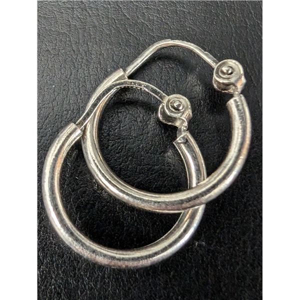 SILVER HOOP EARRINGS