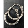 Image 1 : SILVER HOOP EARRINGS