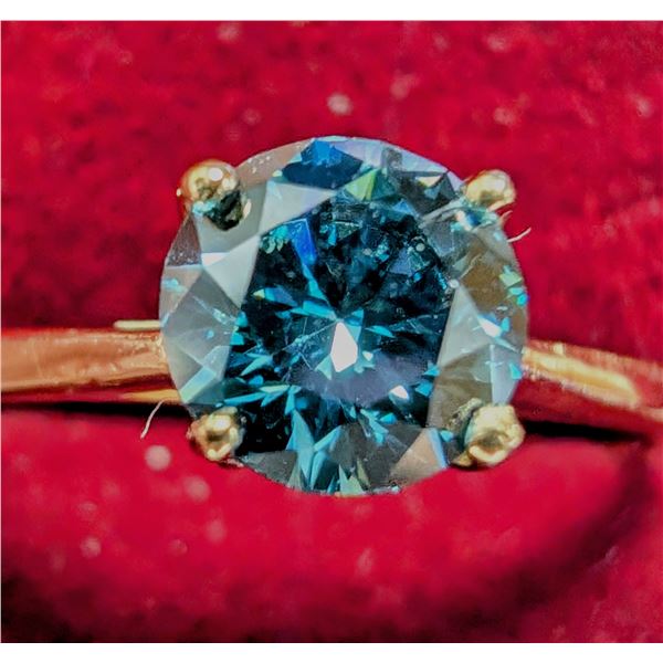 10K (1.34G) LAB BLUE DIAMOND (0.67CT) RING (SIZE 6.75) SUGGESTED RETAIL VALUE $2000