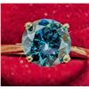 Image 1 : 10K (1.34G) LAB BLUE DIAMOND (0.67CT) RING (SIZE 6.75) SUGGESTED RETAIL VALUE $2000