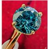 Image 3 : 10K (1.34G) LAB BLUE DIAMOND (0.67CT) RING (SIZE 6.75) SUGGESTED RETAIL VALUE $2000