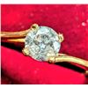 Image 2 : 10K (1.19G) NATURAL DIAMOND (0.25CT) RING (SIZE 6.5) APPRAISED INSURANCE VALUE $1365