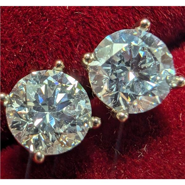 10K (0.68G) LAB DIAMOND (1CT) EARRINGS SUGGESTED RETAIL VALUE $1800