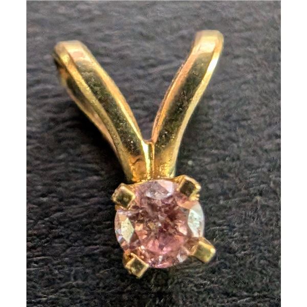 14K (0.14G) LAB DIAMOND (0.05CT) PENDANT SUGGESTED RETAIL VALUE $300