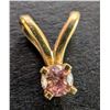 Image 1 : 14K (0.14G) LAB DIAMOND (0.05CT) PENDANT SUGGESTED RETAIL VALUE $300