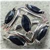 Image 1 : SILVER (4.67G) SAPPHIRE (1CT) RING SUGGESTED RETAIL VALUE $240