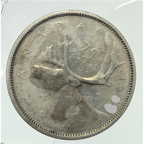 SILVER (5.8G) CANADA 25CENT COIN