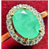 Image 1 : SILVER (2G) EMERALD (1CT) RING