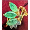 Image 1 : SILVER (2.12g) EMERALD  (1.2CT) RING