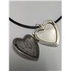 Image 2 : SILVER (4.6G) LEATHER CORD 16"NECKLACE