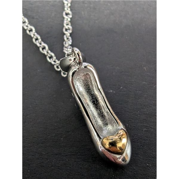 SILVER (2.7G) DIAMOND (0.05CT) NECKLACE 16"