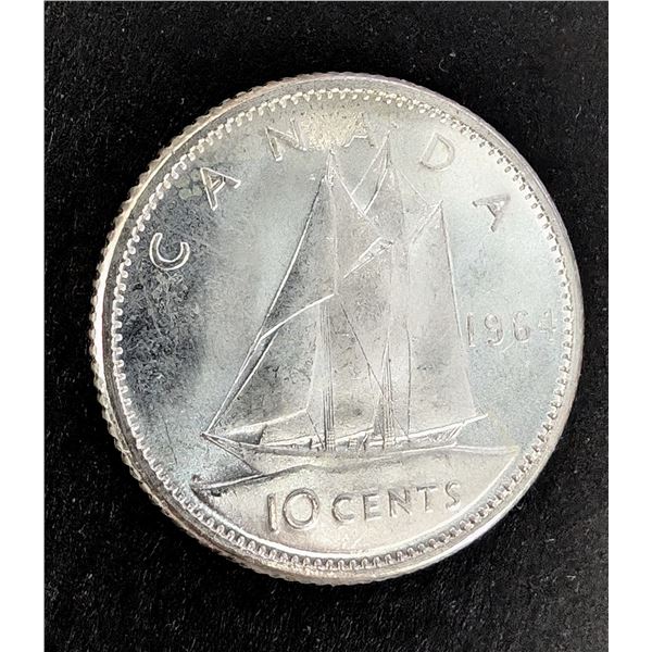 SILVER (2.41G) CANADA 10CENT COIN
