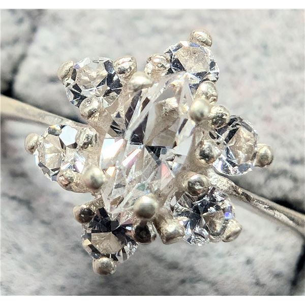 SILVER CZ RING