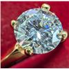 Image 3 : 10K YELLOW GOLD 1G LAB DIAMOND 0.85CT  RING (~SIZE 6) APPRAISED INSURANCE VALUE $2600