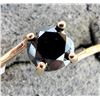 Image 1 : 10K YELLOW GOLD 1.63G BLACK DIAMOND 1CT    RING (~SIZE 6.75) APPRAISED INSURANCE VALUE $1690