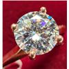 Image 1 : 10K ROSE GOLD 1.61G MOISSANITE 0.8CT  RING APPRAISED INSURANCE VALUE $1000
