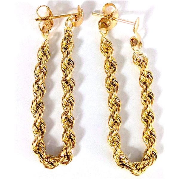 10K YELLOW GOLD 1.1G   EARRINGS, SUGGESTED RETAIL VALUE $420