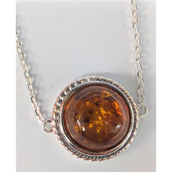 SILVER AMBER 7.5"  BRACELET, SUGGESTED RETAIL VALUE $200