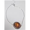 Image 2 : SILVER AMBER 7.5"  BRACELET, SUGGESTED RETAIL VALUE $200