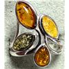 Image 1 : SILVER AMBER   RING, SUGGESTED RETAIL VALUE $200