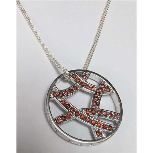 SILVER CZ   NECKLACE