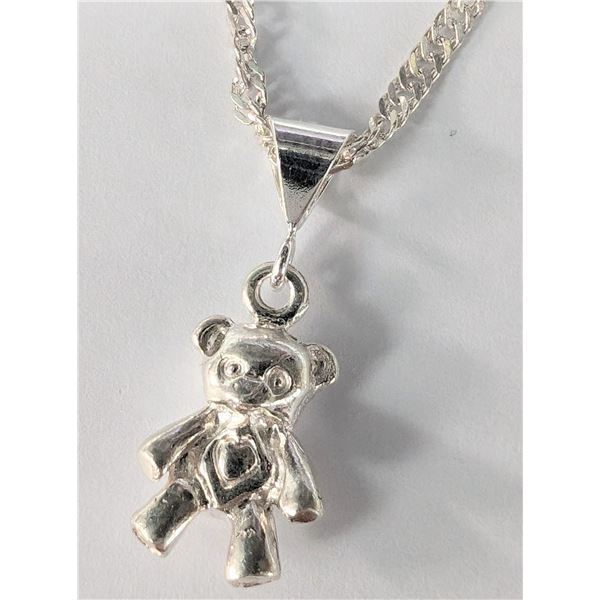 SILVER BEAR 7"  BRACELET