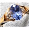 Image 1 : 10K (1.7G)  TANZANITE (0.8CT) DIAMOND (0.04CT) RING  APPRAISED INSURANCE VALUE $1285
