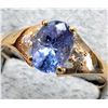 Image 2 : 10K (1.7G)  TANZANITE (0.8CT) DIAMOND (0.04CT) RING  APPRAISED INSURANCE VALUE $1285