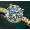 Image 1 : 10K (1.77G)  LAB DIAMOND (1.18CT) RING APPRAISED INSURANCE VALUE  $2100