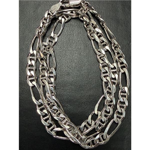 SILVER (15.14G)  RHODIUM PLATED CHAIN 18" SUGGESTED RETAIL VALUE $260