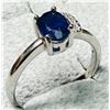 Image 2 : SILVER (2.7G) SAPPHIRE (1CT) RING SUGGESTED RETAIL VALUE  $200