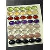 Image 1 : BLACK ONYX,MOONSTONE,AMETHYST,GARNET, CITRINE AND PERIDOT (APP 12CT) GEMSTONES