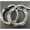 Image 1 : SILVER (1.4G) SMALL HOOP EARRINGS