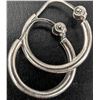 Image 1 : SILVER SMALL HOOP EARRINGS