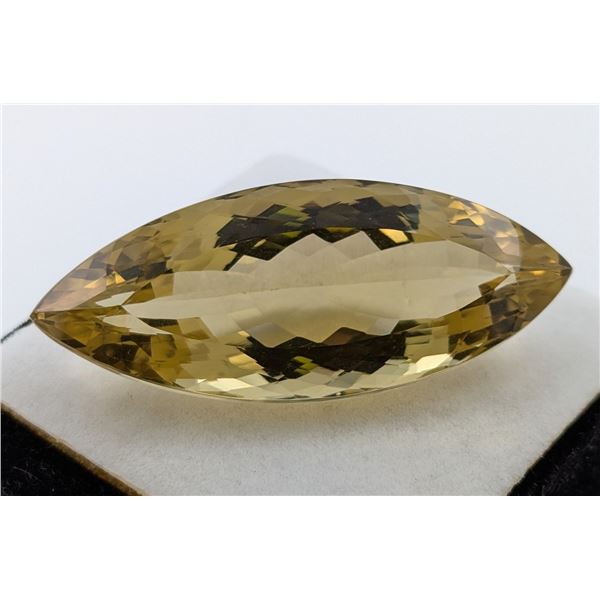 90.58 CT CERTIFIED LEMON QUARTZ GEMSTONE
