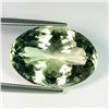 Image 1 : 28.77 CT CERTIFIED GREEN AMETHYST PRASIOLITE GEMSTONE